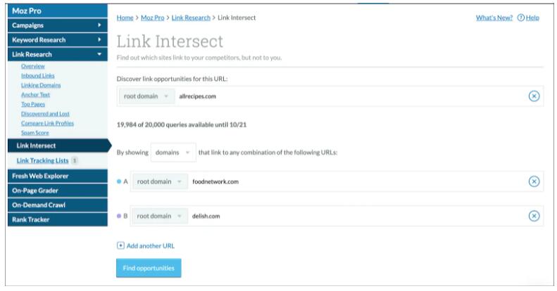 moz的link intersect功能
