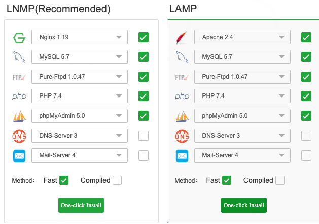 安装 LAMP 堆栈